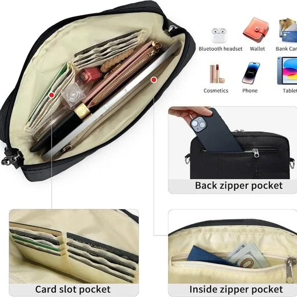 Crossbody Bags for Women, Small Quilted Shoulder Handbag with Adjustable Guitar - Picture 2 of 8